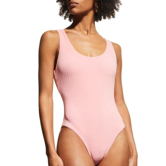 Onia Women's Rachel One Piece Solid Jacquard Towel Terry Swimsuit Size XS - Picture 1 of 15